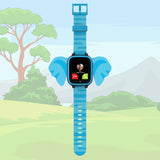 XGo3 Smartwatch i blå med Elefant motiv og opkald fra Far.
