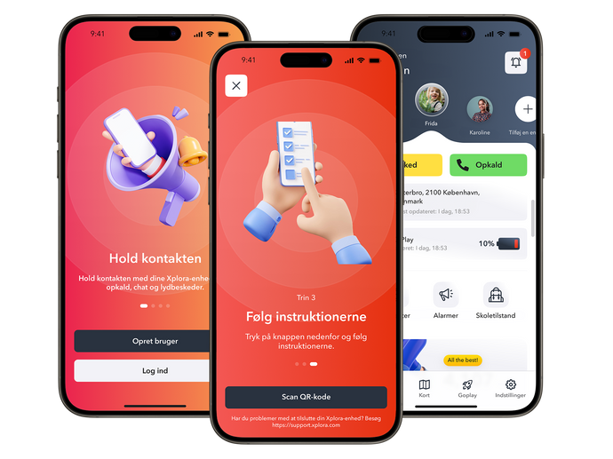 Trin til trin guide på hvordan du får aktiveret Xplora Guardian App og sat telefon op med barnets smartwatch