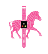 XGO3 i pink med opkald fra mor. Uret er i lyserød med zebra motiv