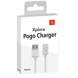 Oplad din Xplora XGO3 hurtigt og sikkert med vores magnetiske pogo-oplader. Den klikker blot på plads med et magnetisk stik.