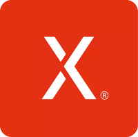 Xplora logo i rød kvadratisk firkant