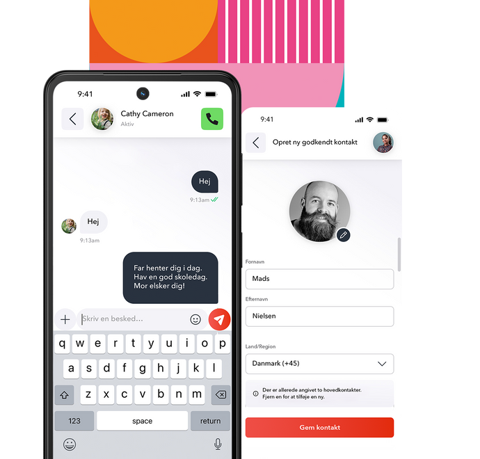 Med HMD mobiltelefonen til børn og teenagers er der forældre godkendte kontakter via Xplora Guardian app