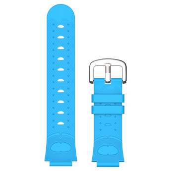 Blå XGO2 armbånd – En lyseblå udskiftelig silikonerem med et metalspænde, designet til Xplora XGO2 smartwatch.
