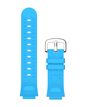 Blå XGO2 armbånd – En lyseblå udskiftelig silikonerem med et metalspænde, designet til Xplora XGO2 smartwatch.