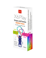 Energitilbehørspakke - Pakke med farverige armbånd og stel til Xplora X6Play - skift din stil med energipakken!