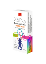 Energitilbehørspakke - Pakke med farverige armbånd og stel til Xplora X6Play - skift din stil med energipakken!