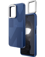 Cover i blå -  forfra og bagfra til HMD med selfielys