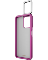 Cover til HMD fusion X1 mobil i lyserød med selfielys til gode billeder