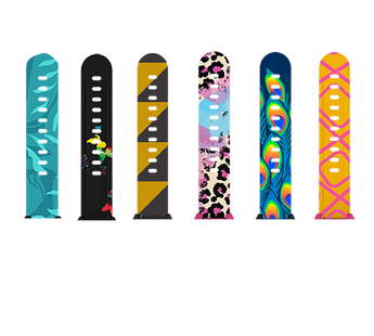 Jungle urremme til XGO3 i turkis dinosaur, sort sommerfugl, gul tiger, lyserød leopard , blå påfugl og gul giraf