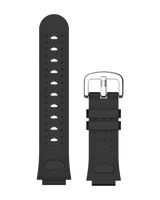 Sort XGO2 Armbånd – Et slidstærkt, justerbart silikonearmbånd i sort med et metalspænde, kompatibelt med Xplora XGO2 smartwatch.