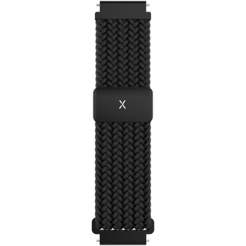 Svart flätat klockarmband från Xplora. Elegant och robust design, passar perfekt till barnens smartklocka Xplora X6Play.