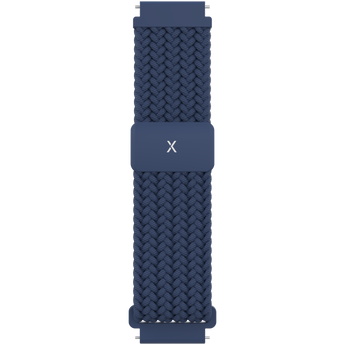 Mørkeblå flettet urrem fra Xplora, designet til komfort og en sikker pasform. Kompatibel med Xplora X6Play smartwatch.