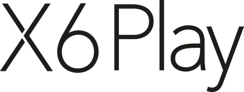X6Play smartwatch logo i sort