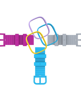 Xplora Dream tilbehørspakke – flerfarvede urremme og bezels til at skabe din egen stil.