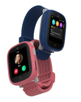 Blå og Lyserød X6Play smartwatch børn kan ringe og sende beskeder fra med GPS funktion