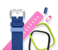 X6Play smartwatch tilbehør. Urremme, covers
