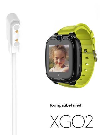 Xplora XGO2 smartwatch med kompatibelt opladningskabel til børn
