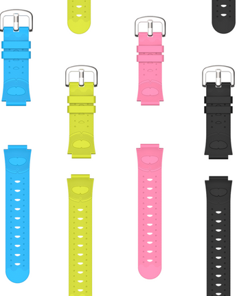 urremme til XGO2 i 4 forskellige farver. Sort, grøn, lyserød og blå