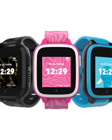Alle XGO3 smartwatches til børn med GPS, opkaldsfunktion og beskeder. smartwatch med forældrekontrol i sort, lyserød og blå