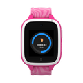 Lyserødt XGO3 smartwatch til børn med 10000 skridt registeret for dagen. Bedst i test gps ure 