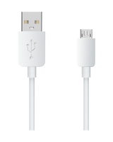 Xgo3 lader kabel i vit med USB port