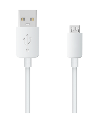 Xgo3 lader kabel i vit med USB port