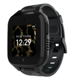 Sort XGO3 smartwatch med 11460 skridt uldt batteri og klokken 12.29. Ur med GPS til børn