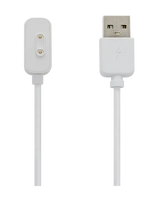 Hvidt USB-opladerkabel med magnetisk stik til Xplora ure.