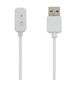 Hvidt USB-opladerkabel med magnetisk stik til Xplora ure.