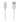 Hvidt USB-opladerkabel med magnetisk stik til Xplora ure.