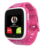 Indgående opakld fra mor på et XGo3 smartwatch til børn i farven lyserød zebra
