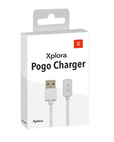 Oplad din Xplora XGO3 hurtigt og sikkert med vores magnetiske pogo-oplader. Den klikker blot på plads med et magnetisk stik.