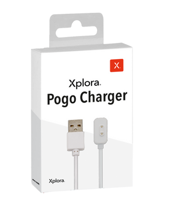 Oplad din Xplora XGO3 hurtigt og sikkert med vores magnetiske pogo-oplader. Den klikker blot på plads med et magnetisk stik.