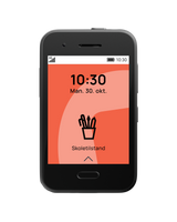 Skoletilstand aktiveret på XploraOne med rød skærm. Blokerer funktioner i skoletiden – så børn kan fokusere