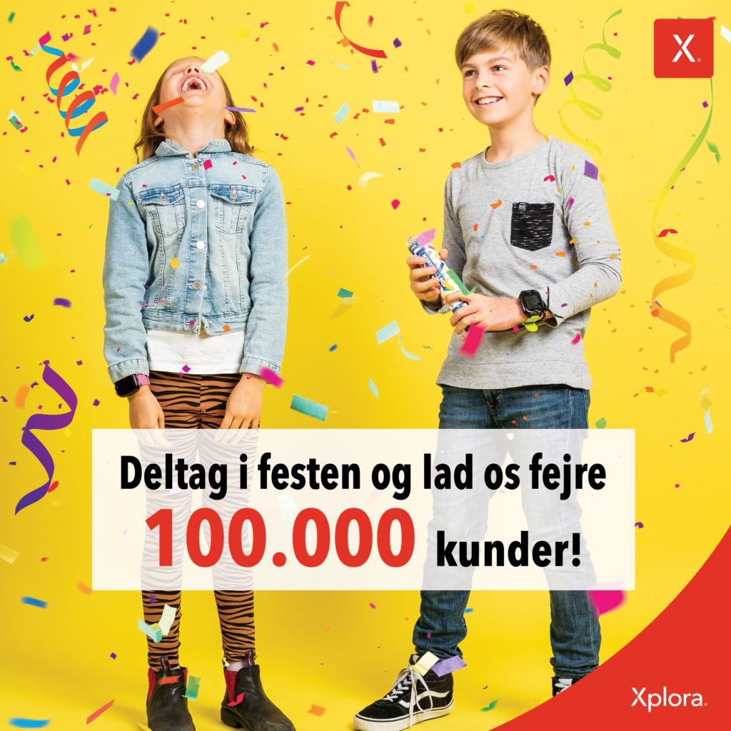 Xplora fejrer 100.000 kunder
