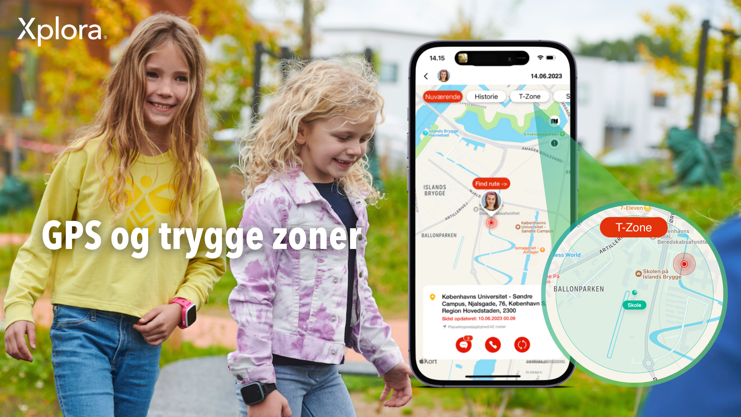 Xplora - Hold dit barn sikkert med GPS og trygge zoner