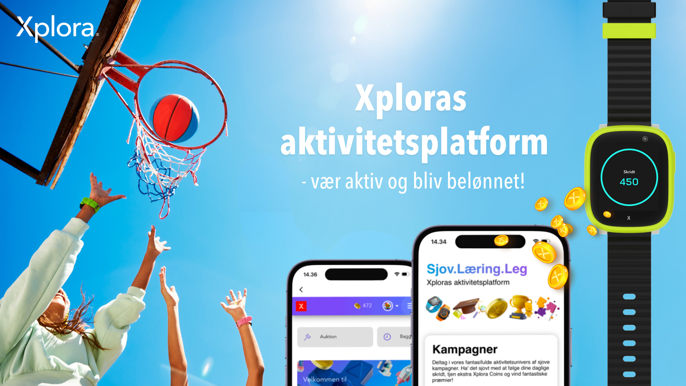 Xplora - Xploras aktivitetsplatform – vær aktiv og bliv belønnet!