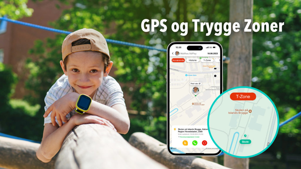 Xplora GPS ur med trygge zoner og live tracking