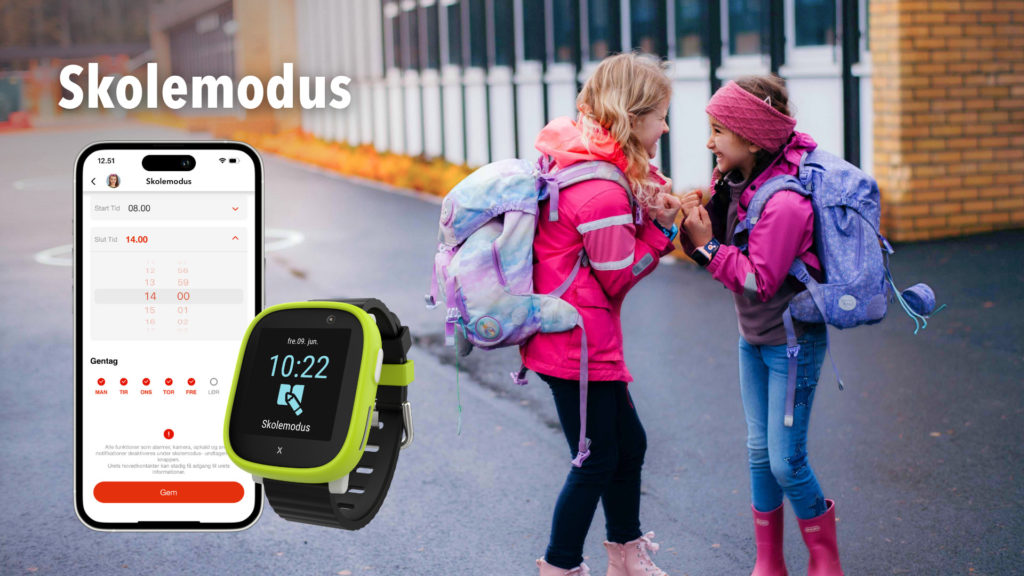 Xplora smartwatch med skoletilstand