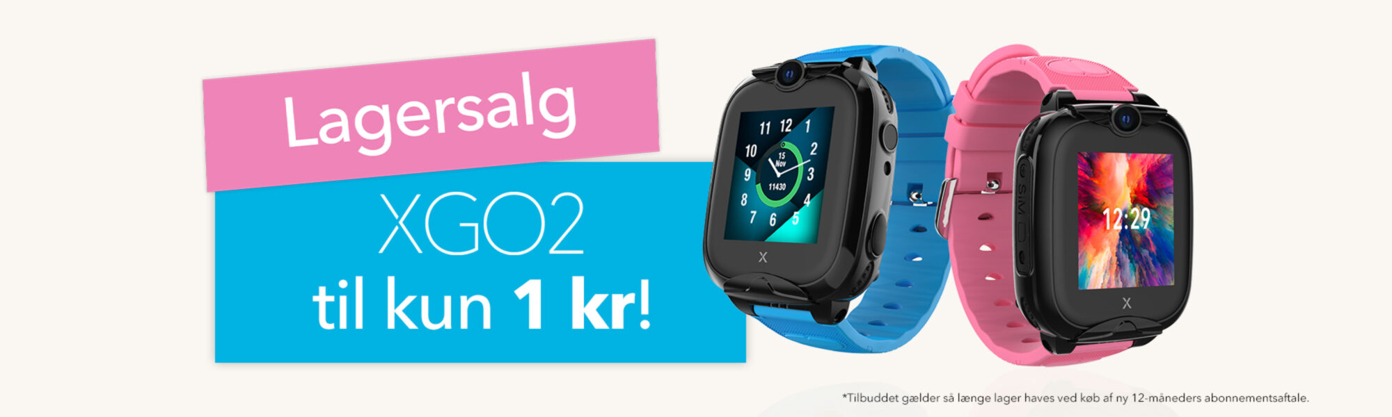 XGO2 smartwatch børneur med GPS til 1 kr + abonnement. KANON PRIS